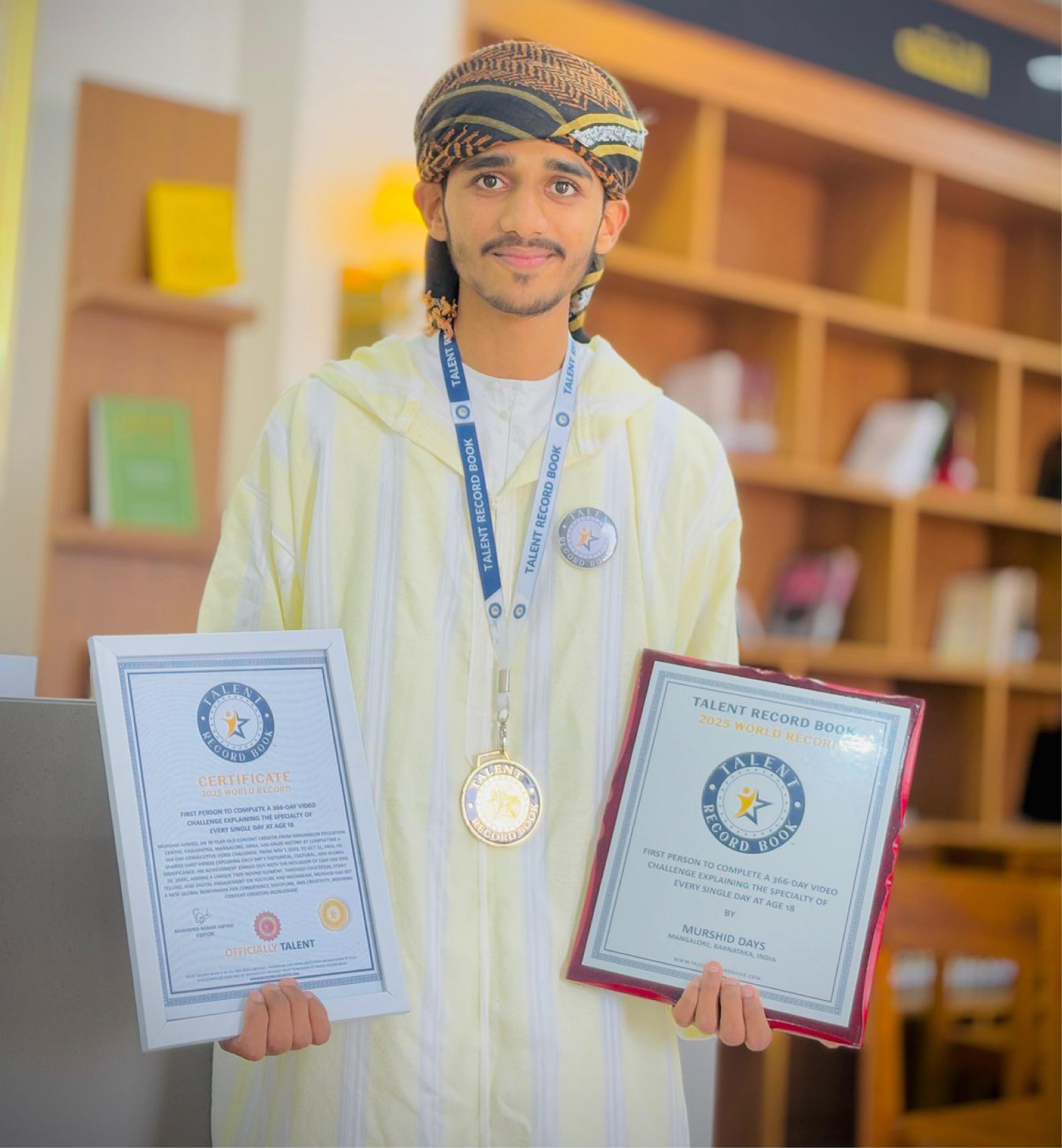 MURSHID AHMED - FIRST PERSON TO COMPLETE A 366-DAY VIDEO CHALLENGE EXPLAINING THE SPECIALTY OF EVERY SINGLE DAY AT AGE 18